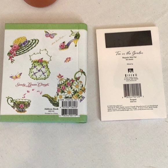 Sandy Lynam Clough Tea in the Garden Address Book. And magnetic notes - Picture 3 of 13